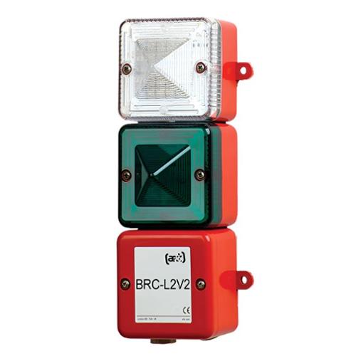 Pre-cabled housing for 2 lights