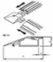 Bordure de fixation passe-fils Aluminium long. 2.5m pour CKP-RKP