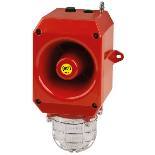 Cast alu. 112dB strobe light combi