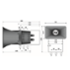 Powerful 108dB loudspeaker 25W 16 ohms IP54