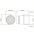 IP65 combined LED siren set Zone 0