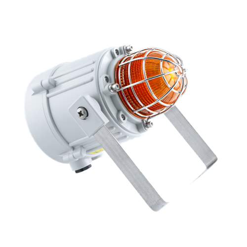 High-resistanceABS 10J strobe light IP66/67 with protection grid
