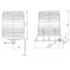 High brightness angle LED light